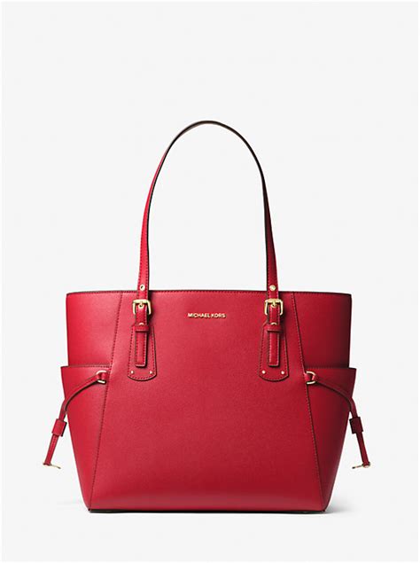 michael kors vooyager small crossgain leather tote bag in acorn|Amazon.com: Michael Kors Voyager Tote.